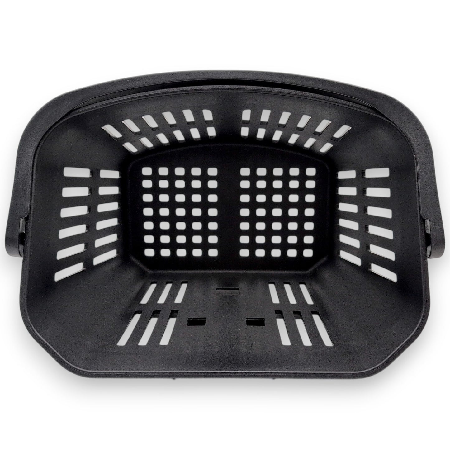 top view showing the inside of the basket