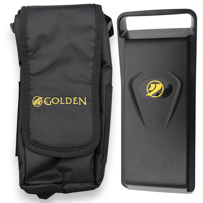 View of both the battery pack and bag for the GP130. Part Number:
MBE-0064.