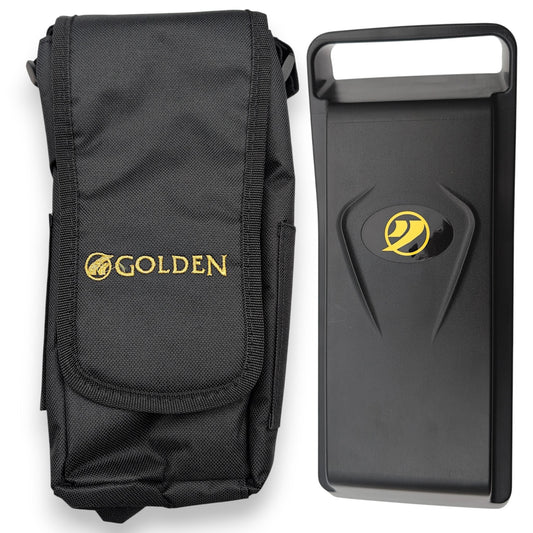 View of both the battery pack and bag for the GP130. Part Number:
MBE-0064.