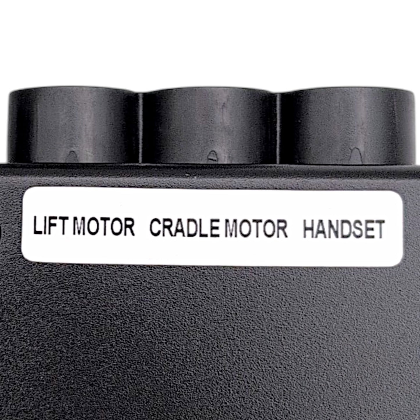 Labels for, Lift Motor, Cradle Motor, and Handset