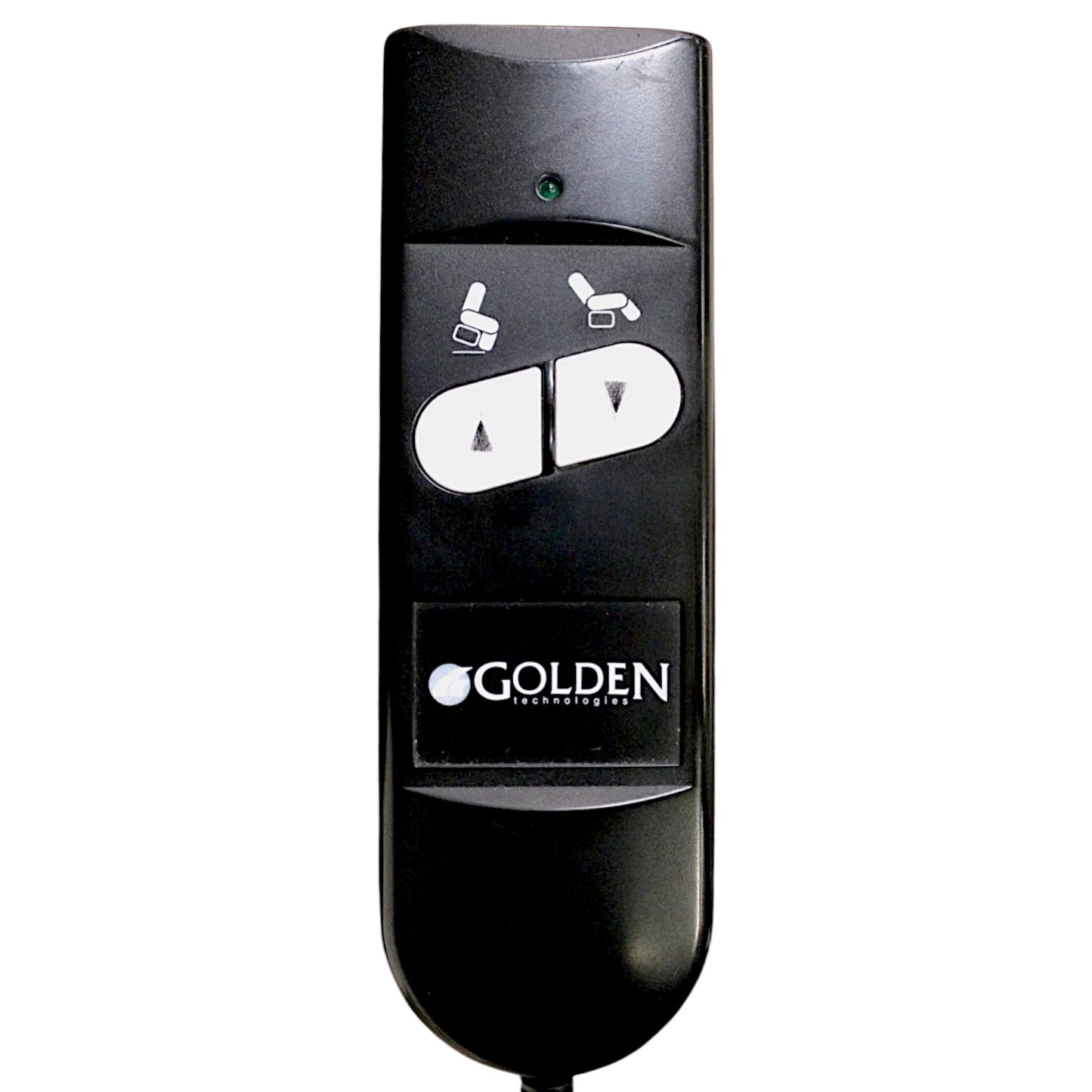 Front closeup view of another remote. Same as the first but newer in appearance