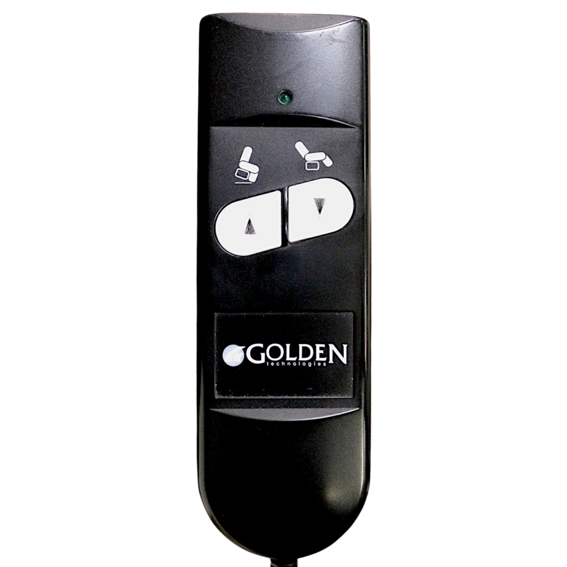 Front closeup view of another remote. Same as the first but newer in appearance