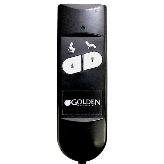 Front closeup view of another remote. Same as the first but newer in appearance