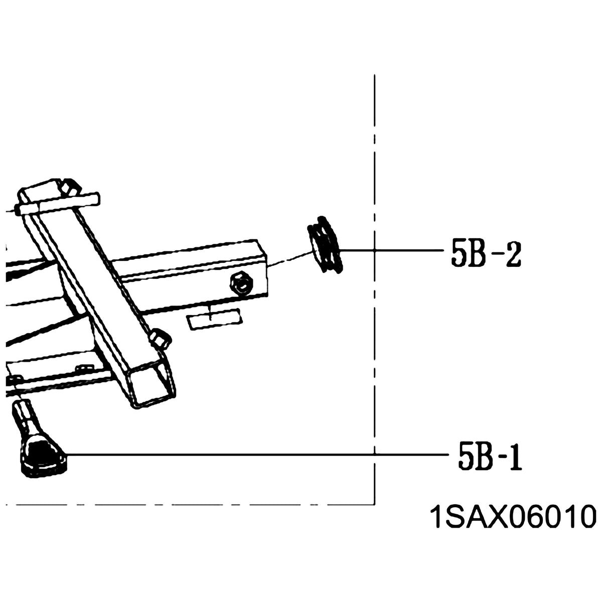Golden Technologies 1SAX06010 Handle, Seat Swivel Push Down parts diagram