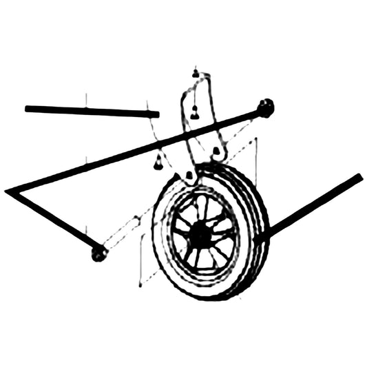 Golden Technologies 1WBG04003BLACK Wheel, Caster W/ Plastic Mag Black For Compass GP600M/GP605M/GP615M/GP620M And Alante parts diagram