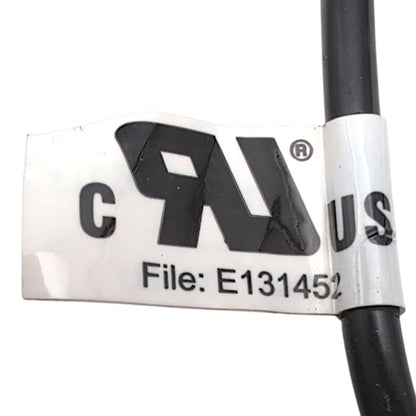 cRUus File Number: E131452. Certification mark for UL recognized components in the US and Canada.