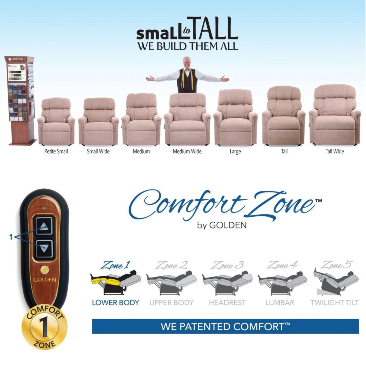 Golden Technologies Comforter PR531 - Power Lift Chair Recliner