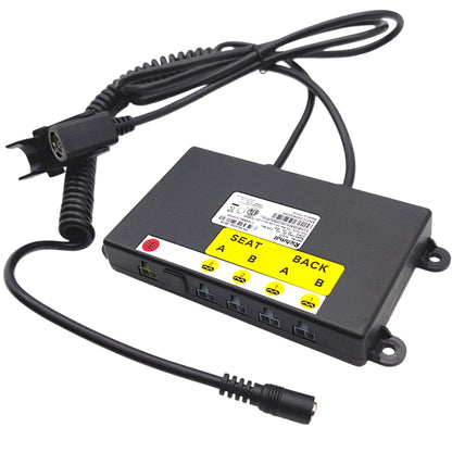 Control Box HV3200-Jbox with 5, 2-Pin Ports, a 7-Pin female connector, a female barrel connector