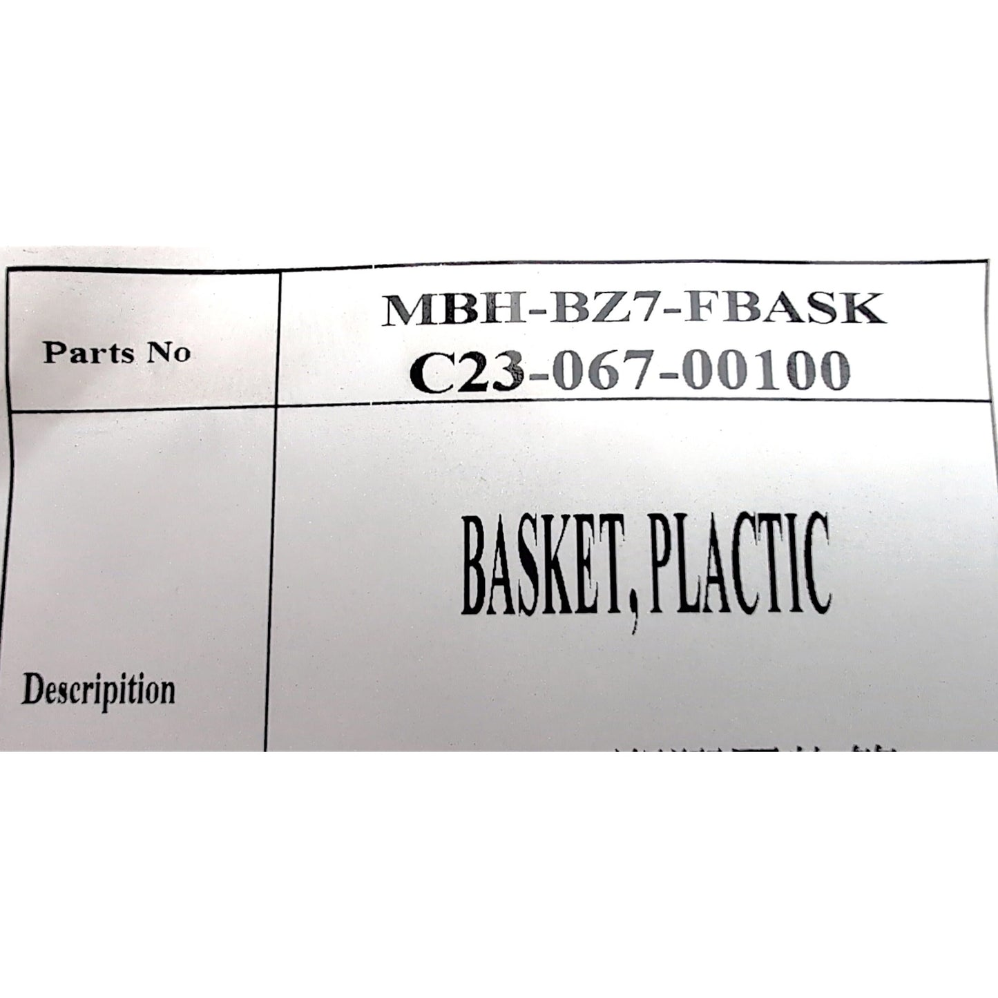 Golden Technologies Front Basket | MBH-BZ7-FBASK | C23-067-00100 | S35003-P