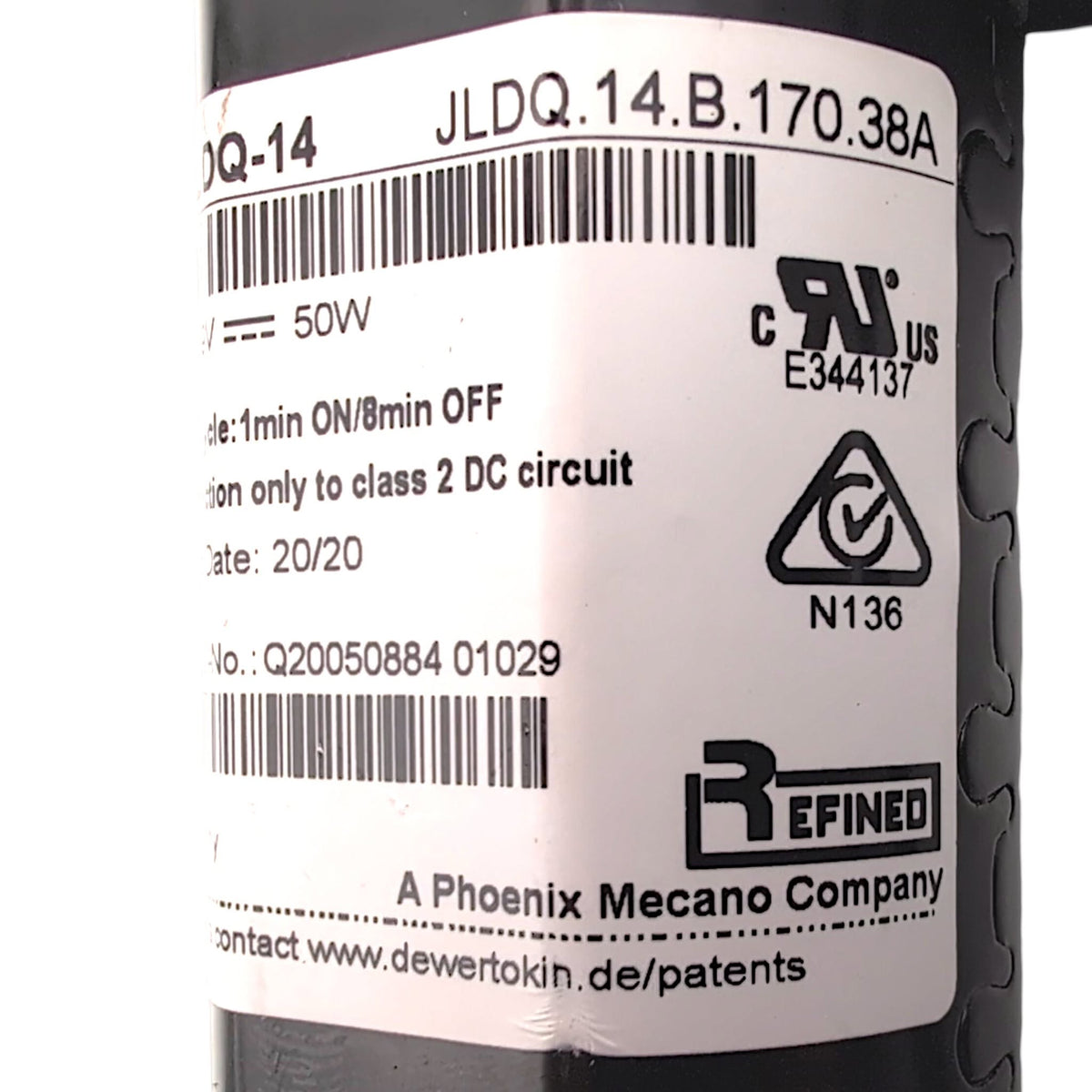 Refined Okin JLDQ-14 Power Lift Chair Actuator Motor (JLDQ.14.B.170.38A)