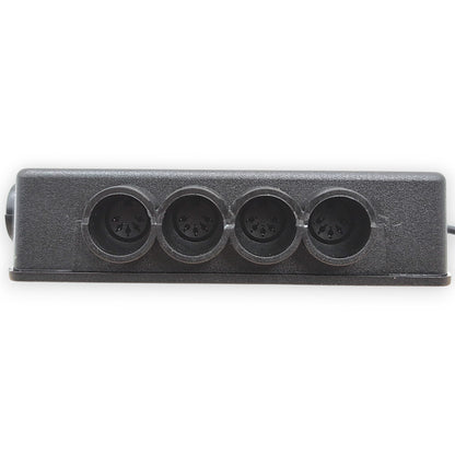 top view. Showing 4 ports used for motor connections