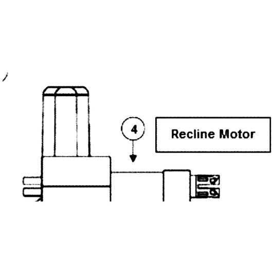 Golden Technologies GM756R Recline Motor For Medium Wide Chair service manual diagram