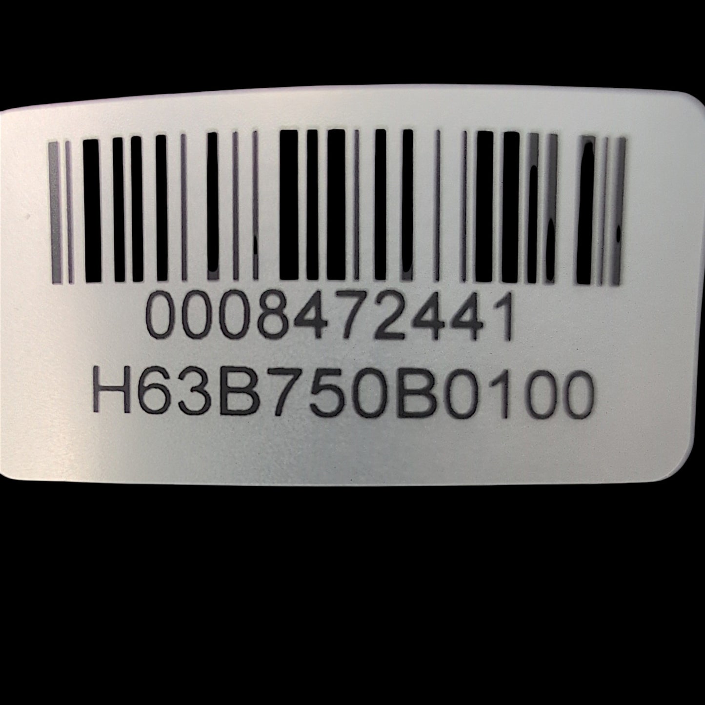 product label from the back of the remote