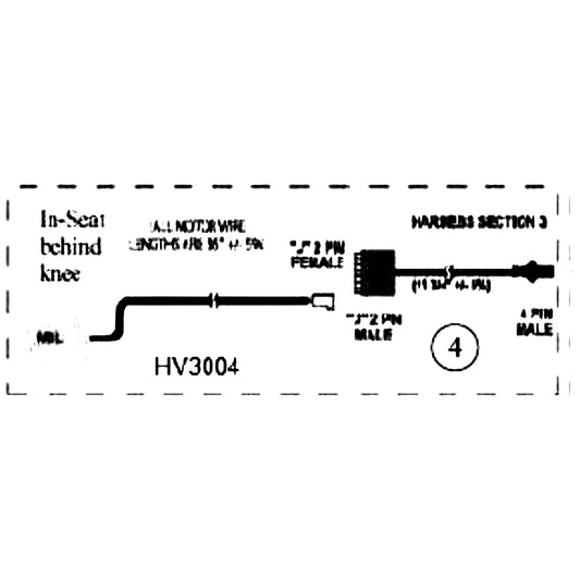 Golden Technologies HV3004 Heat Massage Seat service manual diagram