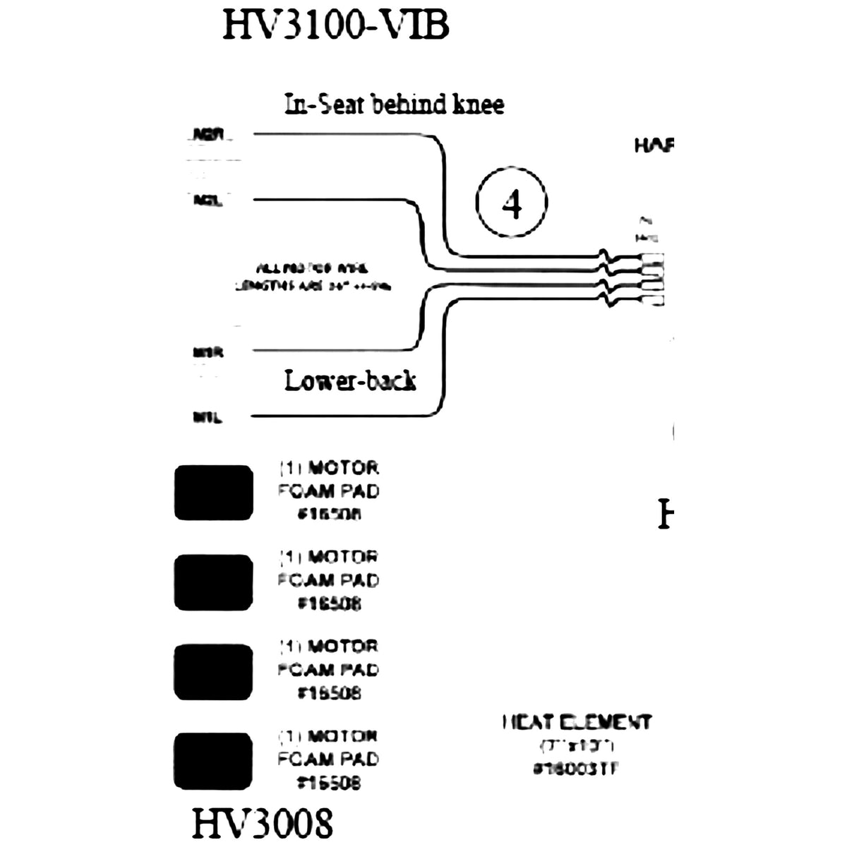 Golden Technologies HV3100-VIB Vibrators For HV3100 service manual diagram