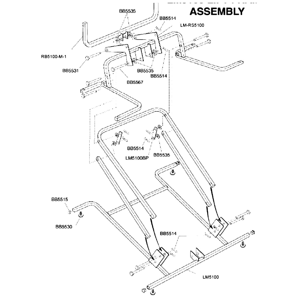 Golden Technologies LM5100 Lift Frame service manual diagram