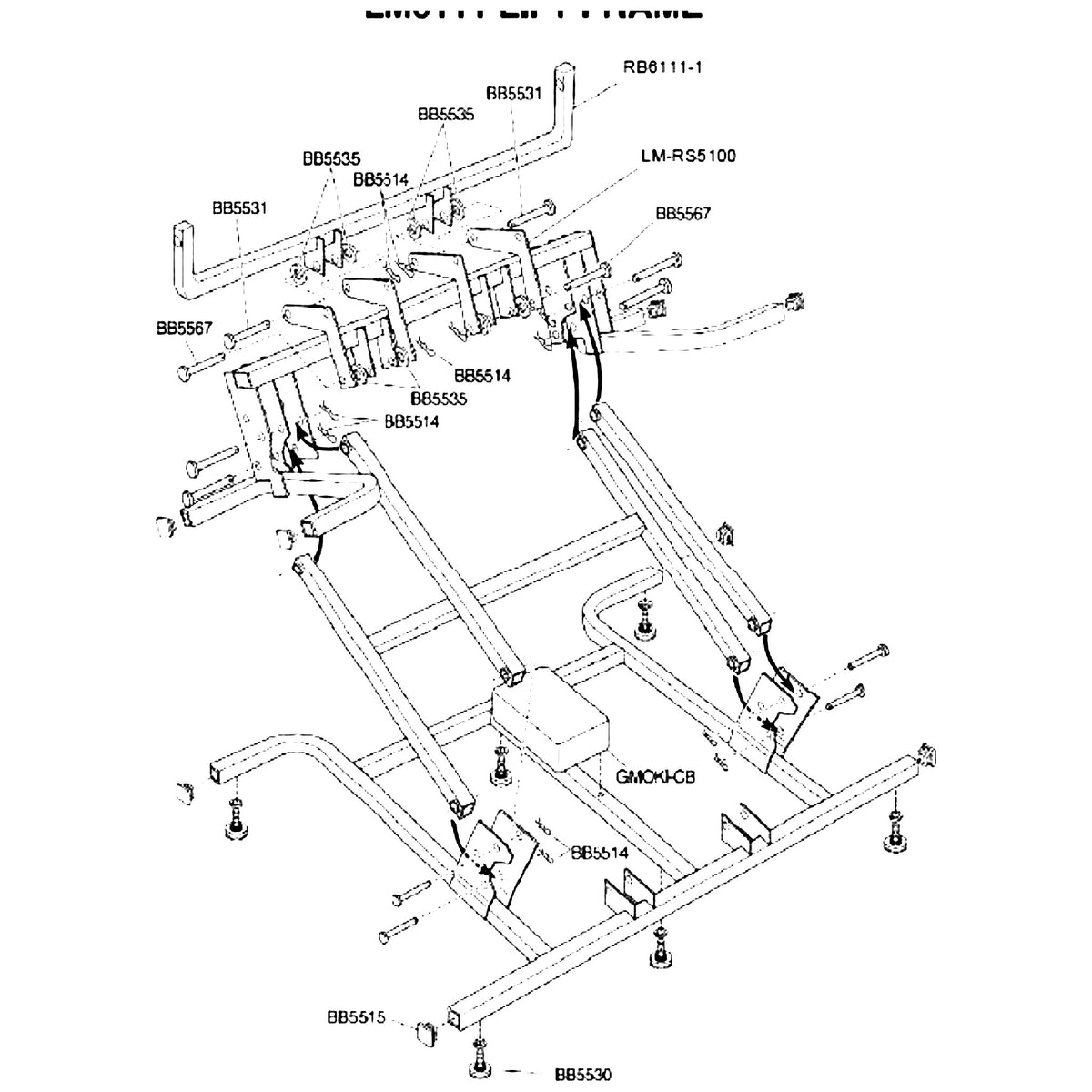Golden Technologies LM6111 Dual Motor Lift Frame service manual diagram