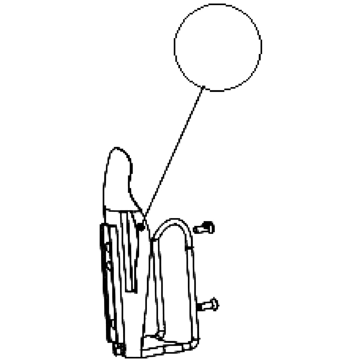Golden Technologies MBA-120A-BH Bottle Holder With Hardware parts diagram