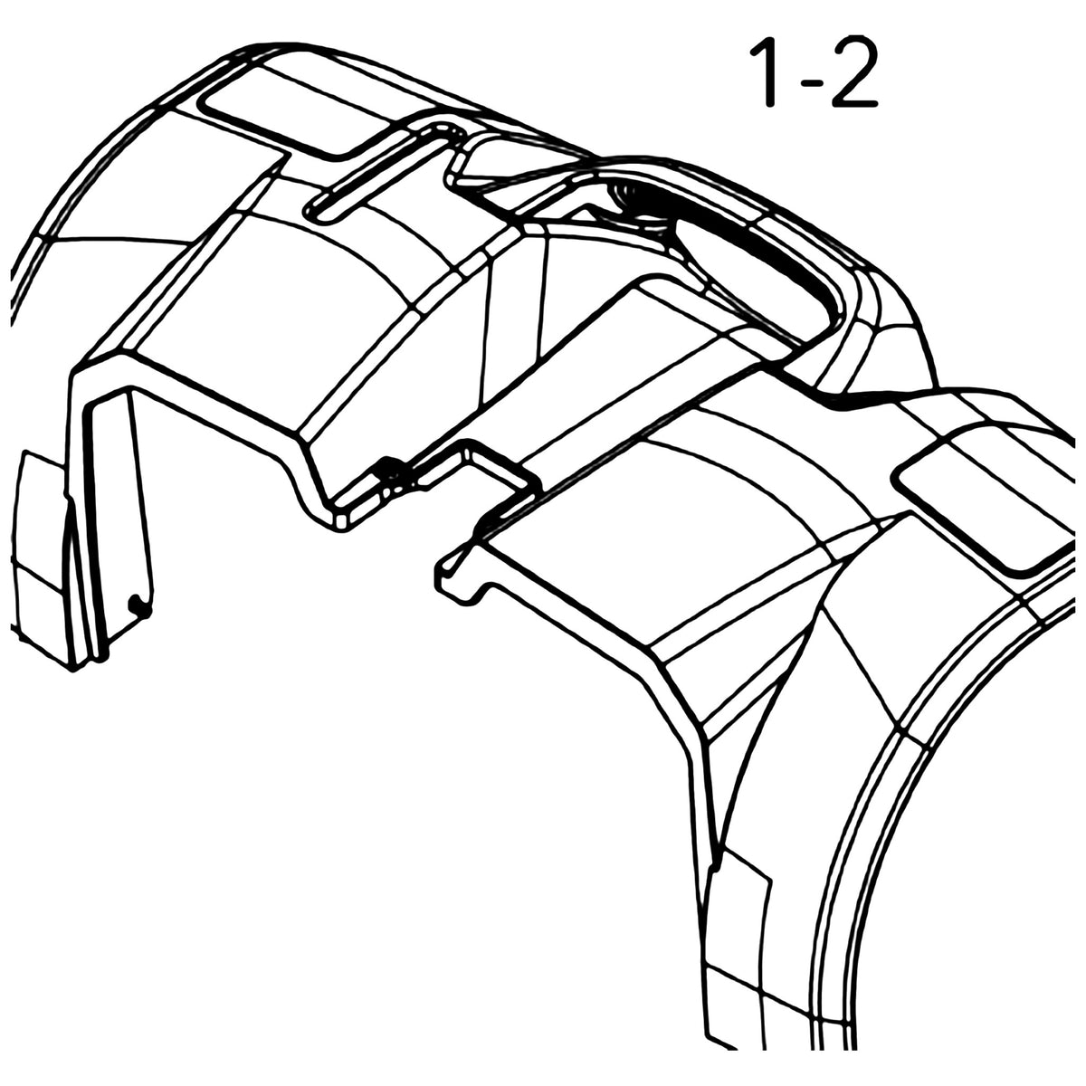 Golden Technologies MBB-0016 Body Component, Rear Shroud Black parts diagram