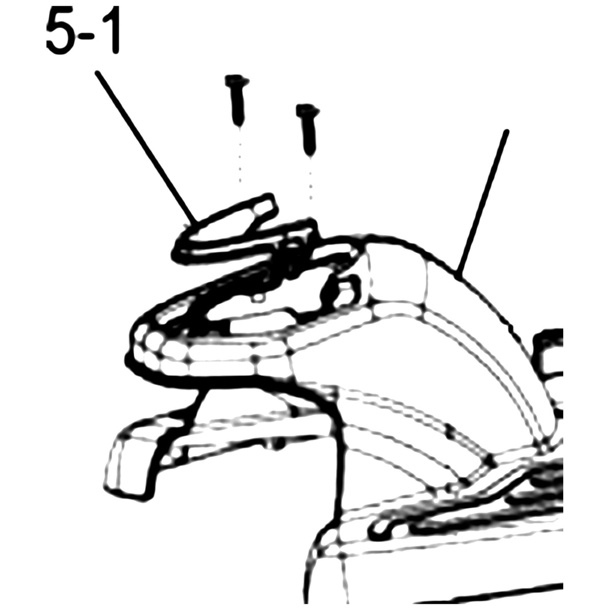Golden Technologies MBB-121A-FSI Front Shroud Insert Black With Hardware parts diagram