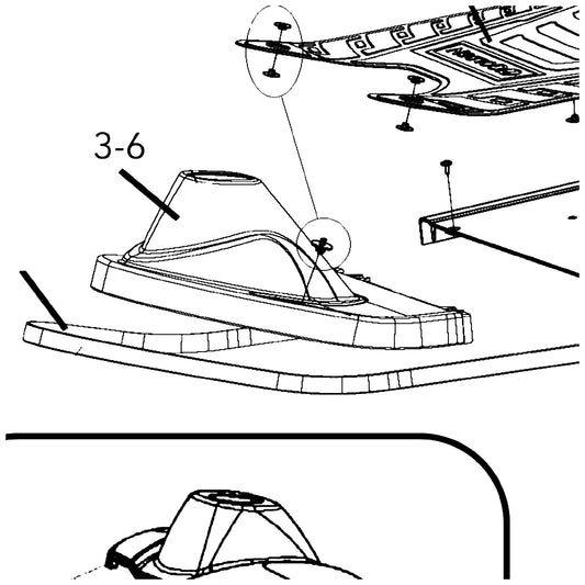 Golden Technologies MBB-340-FSHRD-BL2 Shroud, Blue2 Front 340 parts diagram