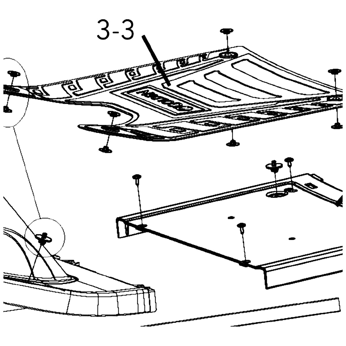 Golden Technologies MBB-340D-FLMAT Rubber Floor Mat Assembly 340D parts diagram