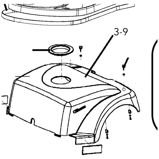 Golden Technologies MBB-40A-RSHRD-BL2 Shroud, Rear BL2 For 240A-340A-440A parts diagram