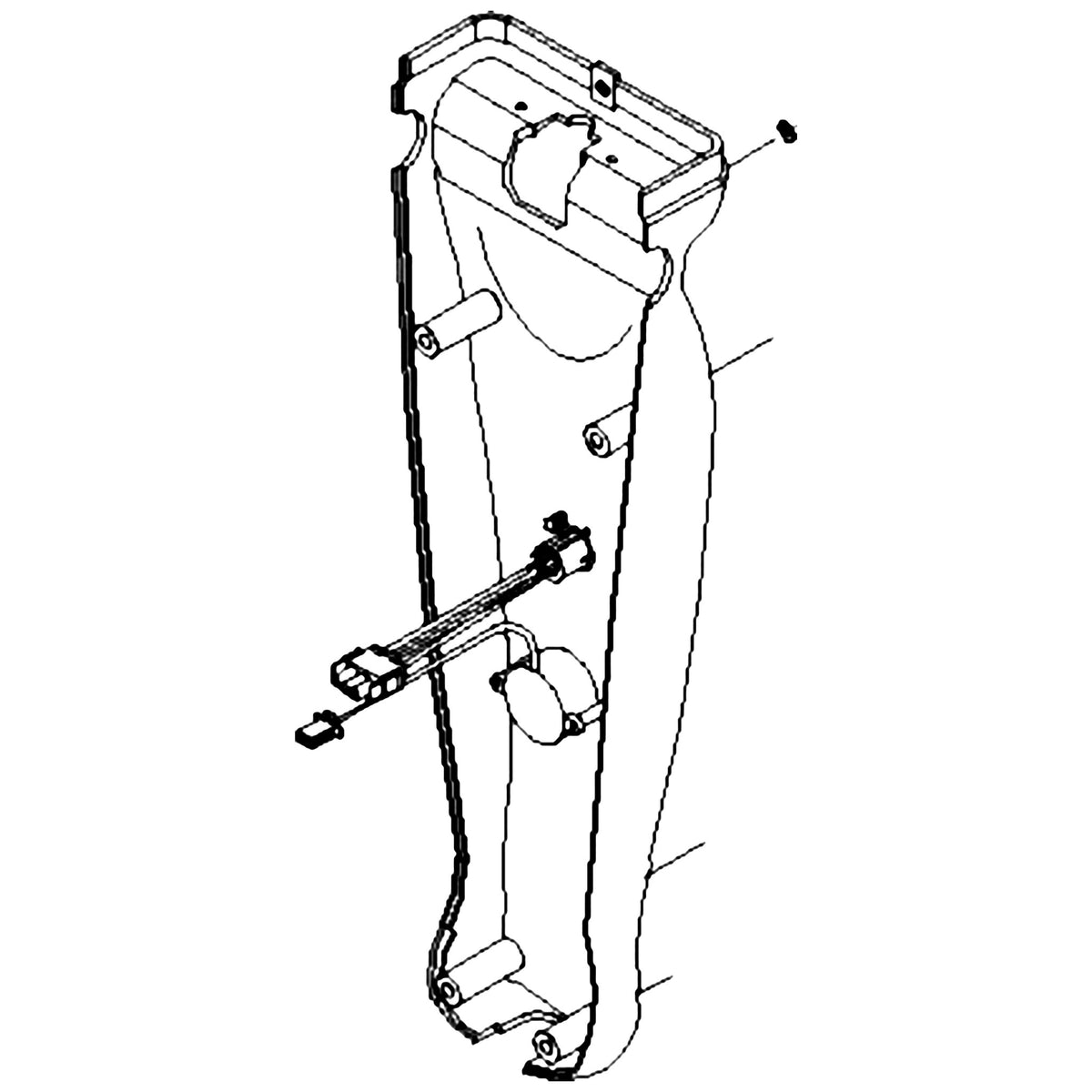 Golden Technologies MBB-541D-RTC-BUR Shroud Tiller Rear Burgundy parts diagram