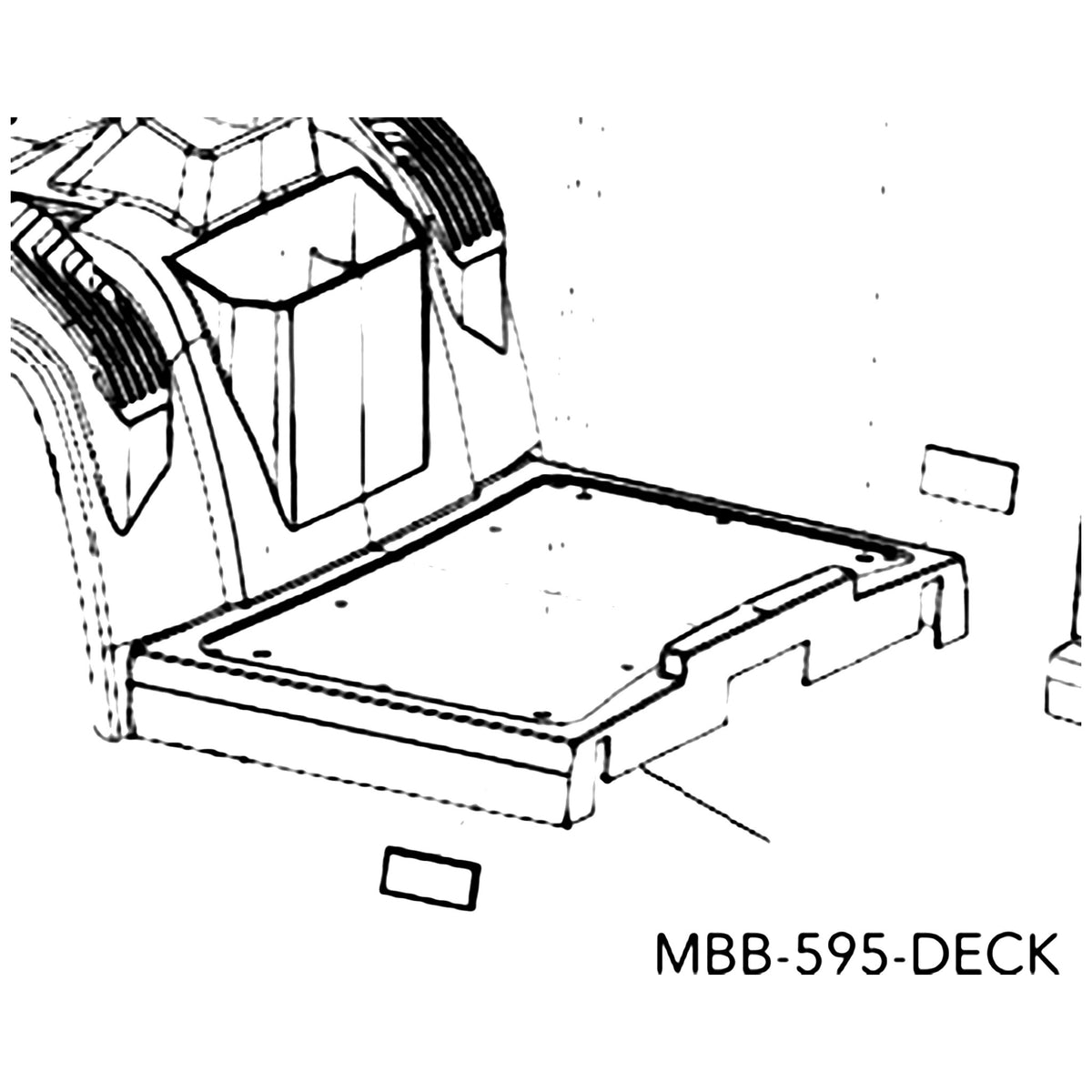 Golden Technologies MBB-595-DECK Deck For parts diagram