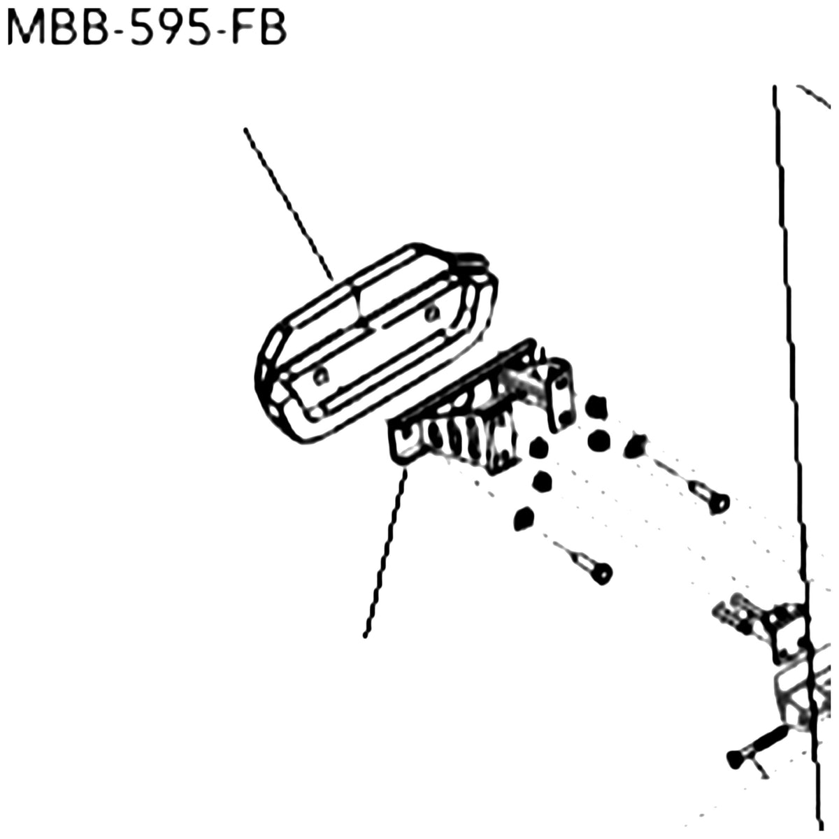 Golden Technologies MBB-595-FB Front Bumper For parts diagram