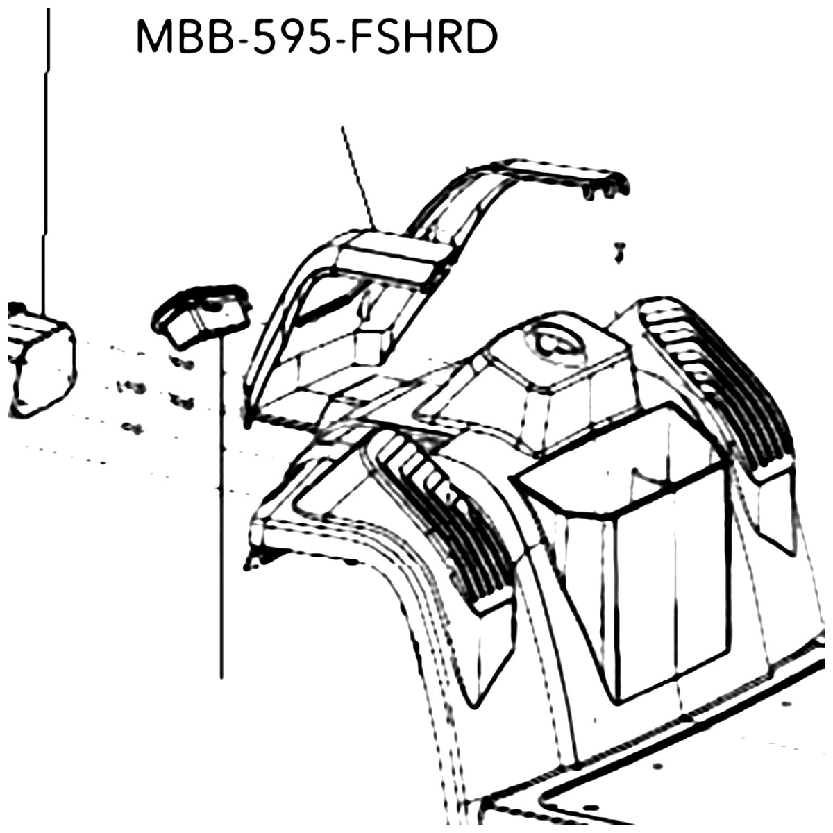 Golden Technologies MBB-595-FSHRD Front Shroud For parts diagram