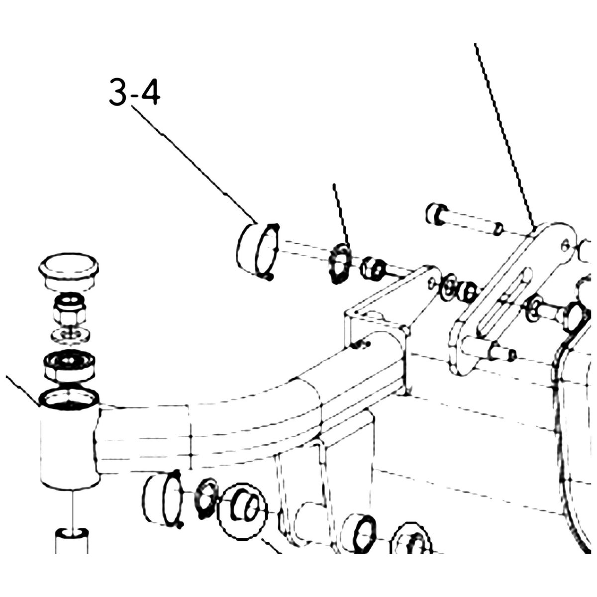 Golden Technologies MBB-605A-CARM-CAP Caster Arm Bushing Cap For parts diagram