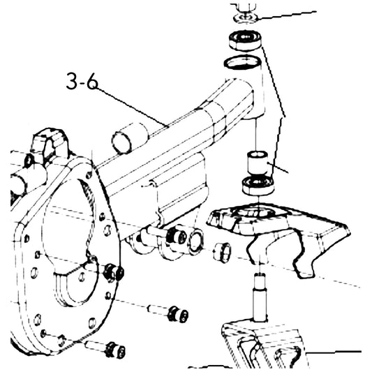 Golden Technologies MBB-605A-CARM-RR Right Rear Caster Arm For parts diagram