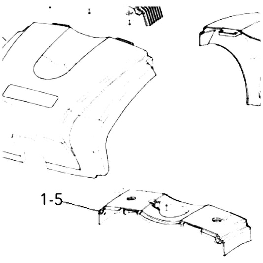 Golden Technologies MBB-605L-SHRD-CBK Shroud Center Black parts diagram