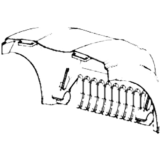 Golden Technologies MBB-605L-SHRD-RBK Shroud Rear Black parts diagram
