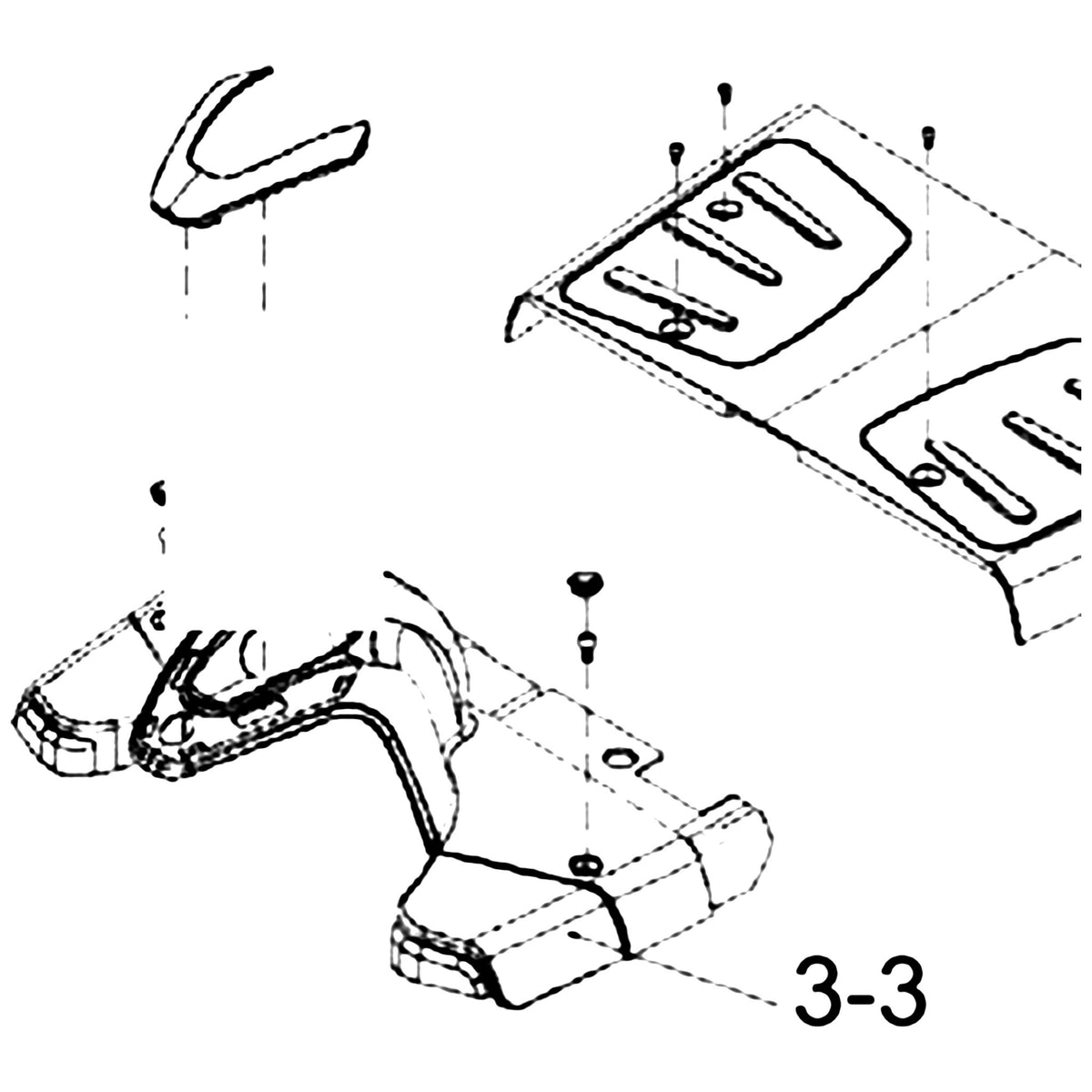 Golden Technologies MBB-BZ17-SFBLK Shroud Front Black parts diagram