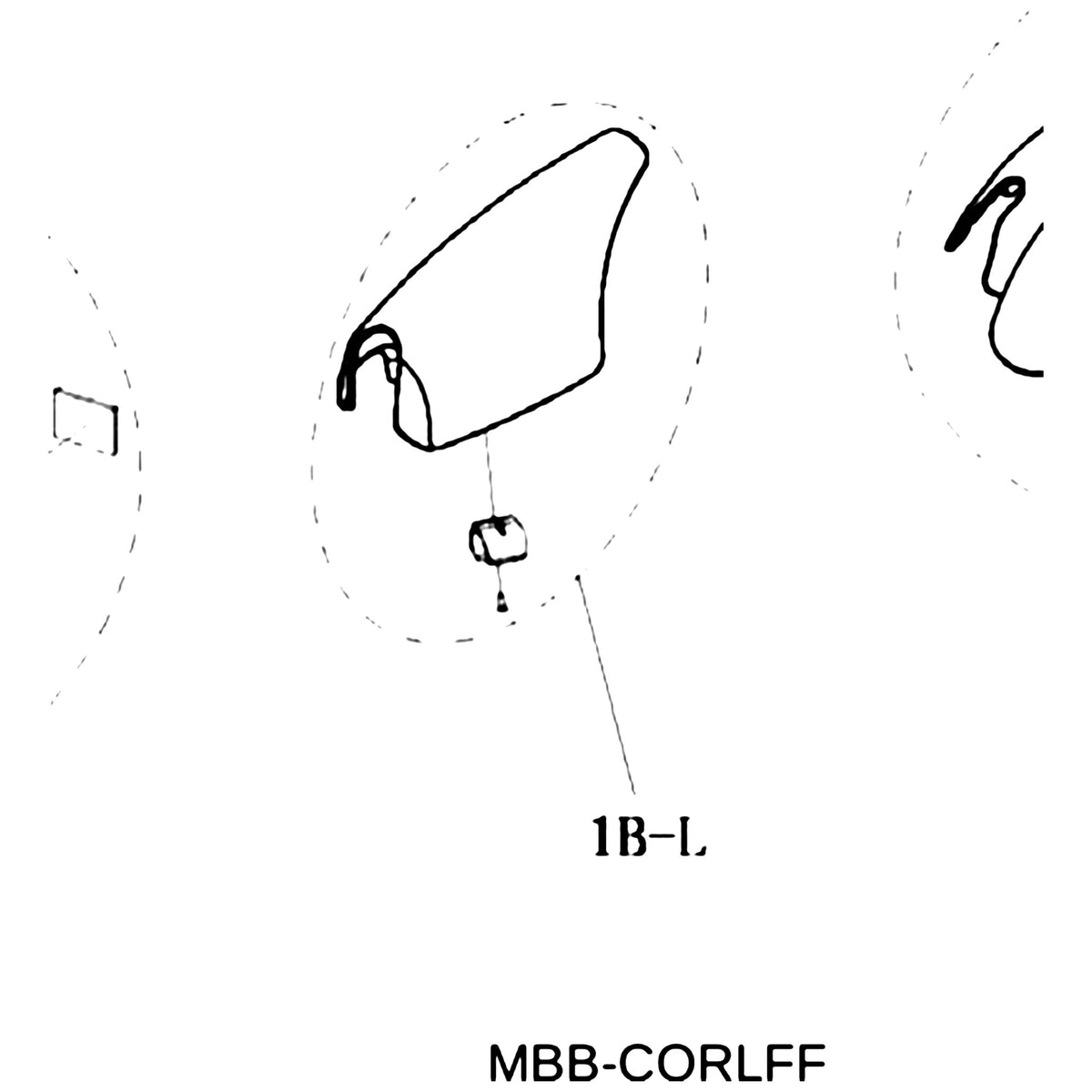 Golden Technologies MBB-CORLFF Fender, Red Left Front(snap-on, After CW07I0001) For Compass parts diagram