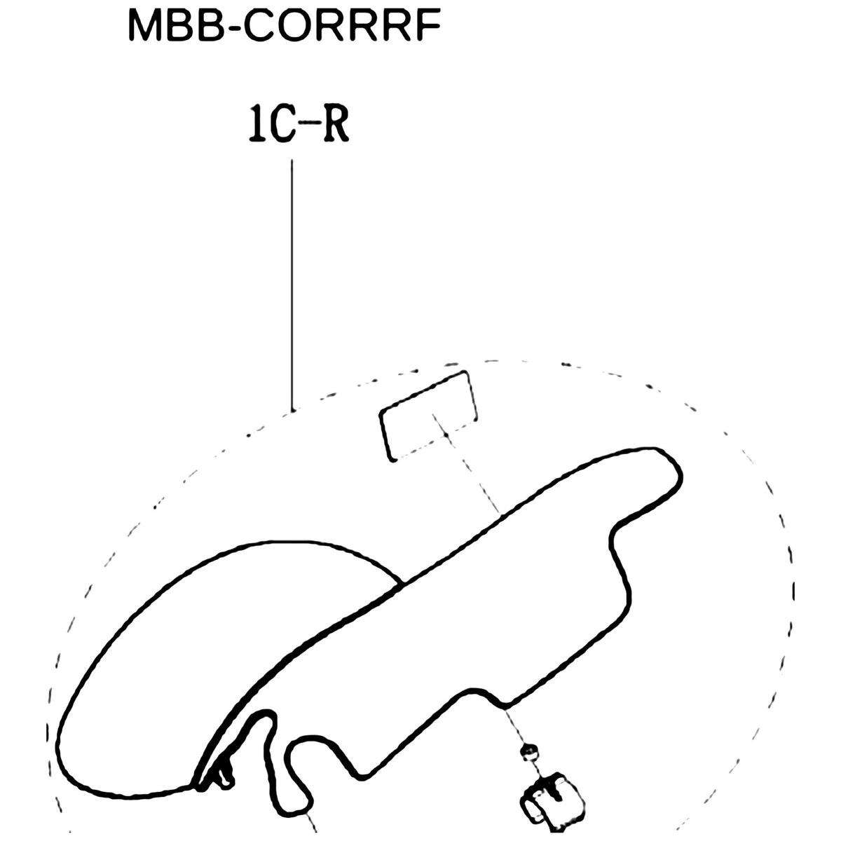 Golden Technologies MBB-CORRRF Fender, Red Right Rear(snap-on, After CW07I0001) For Compass parts diagram