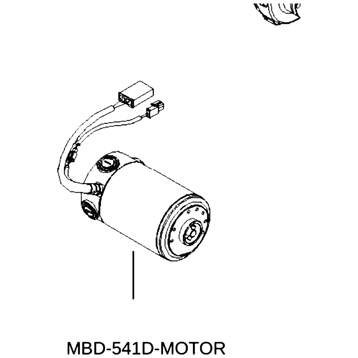 Golden Technologies MBD-541D-MOTOR Motor Only parts diagram
