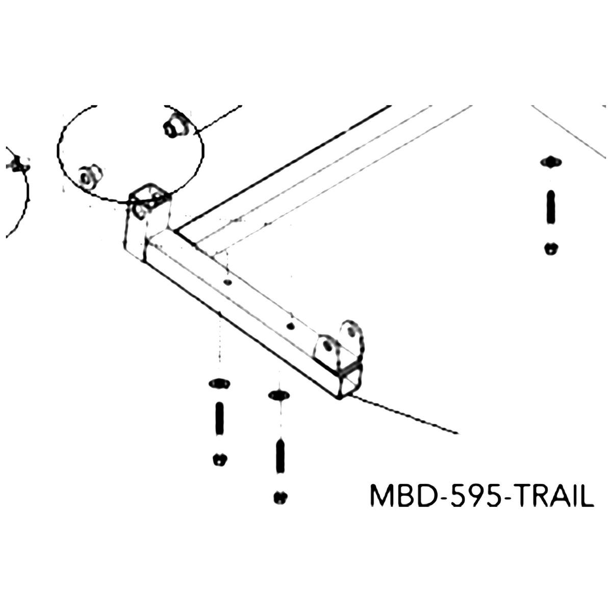 Golden Technologies MBD-595-TRAIL Trail Arm For parts diagram
