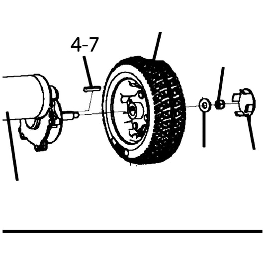 Golden Technologies MBD-605L-AK Axle Key parts diagram