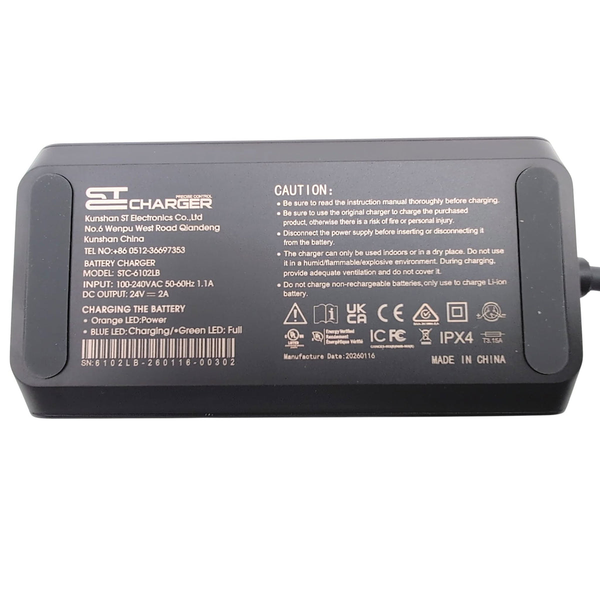 bottom of charger