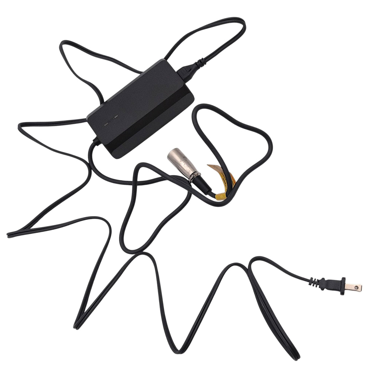 charger with cords unwound to show length