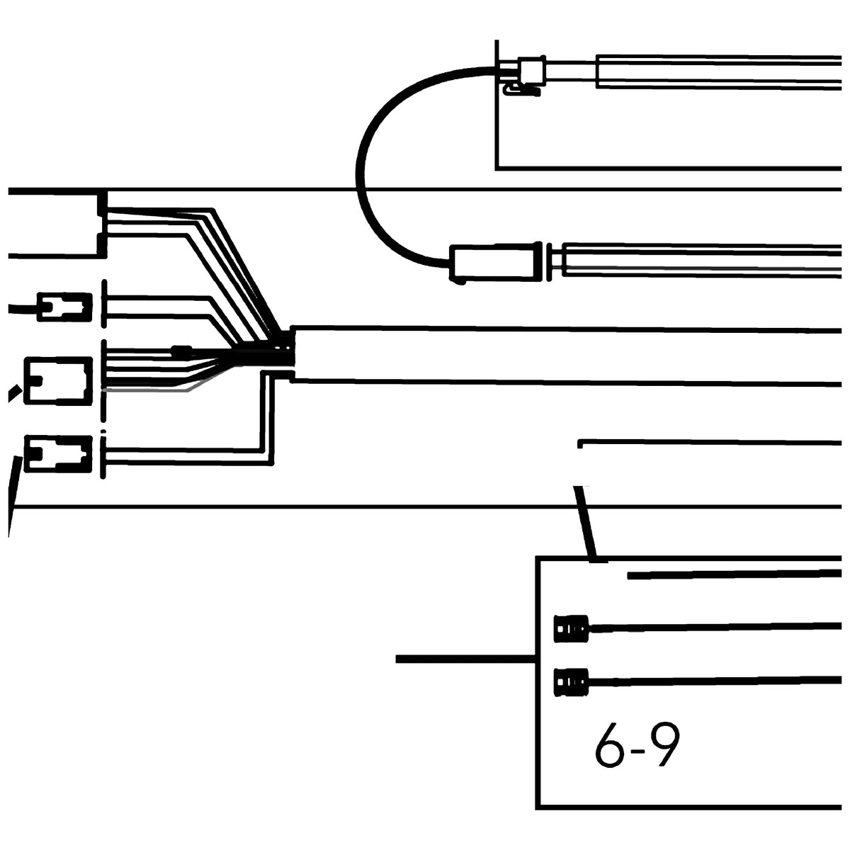 Golden Technologies MBE-0021 battery Harness, Controller To Battery Connector parts diagram