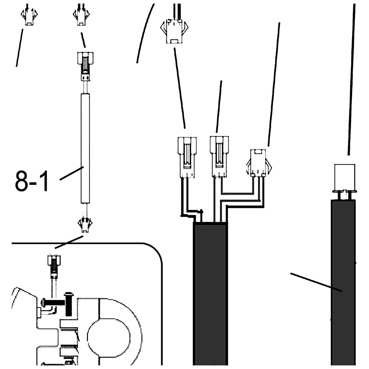 Golden Technologies MBE-0025 Headlight Harness parts diagram
