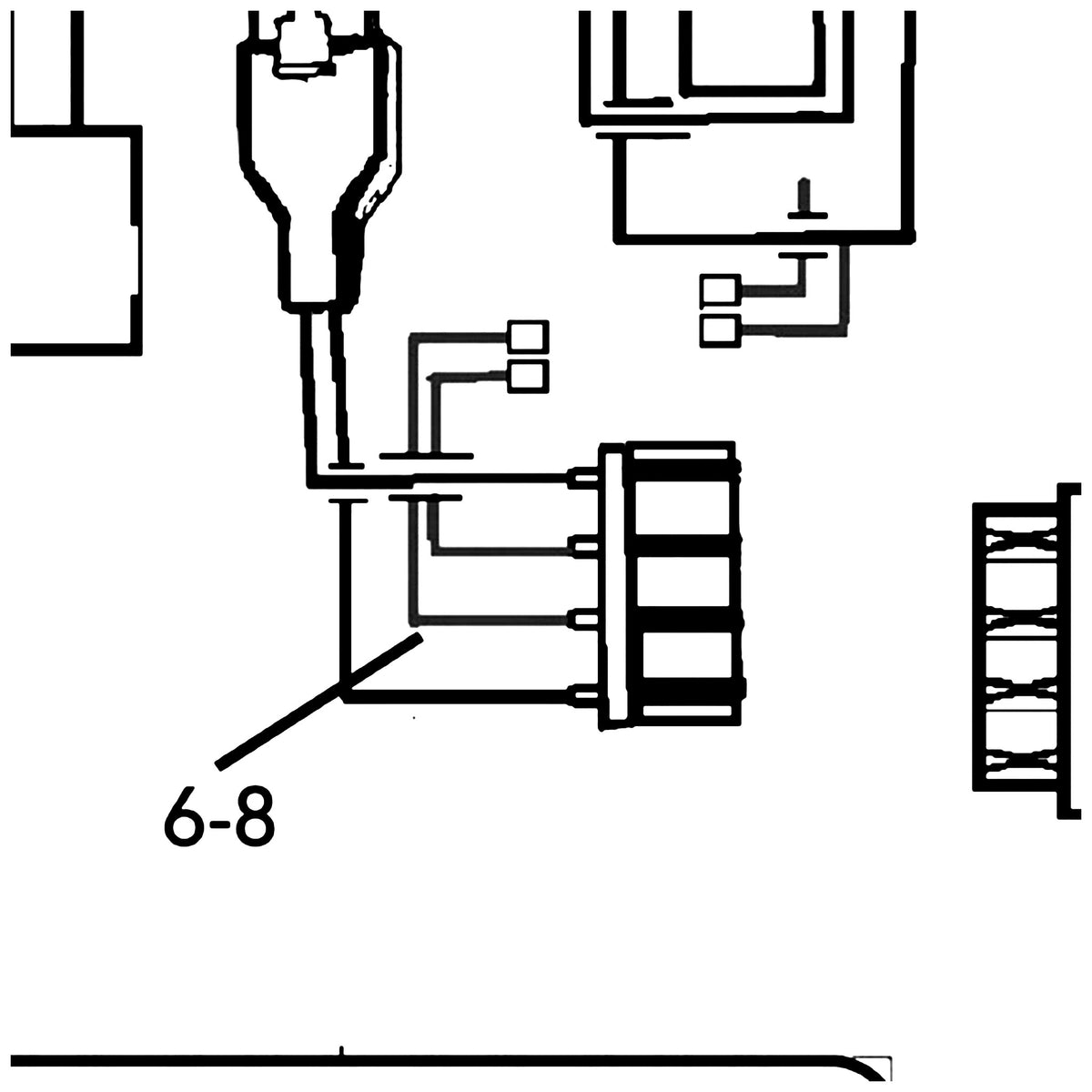 Golden Technologies MBE-164-BATT-REAR Rear Frame Battery Harness parts diagram