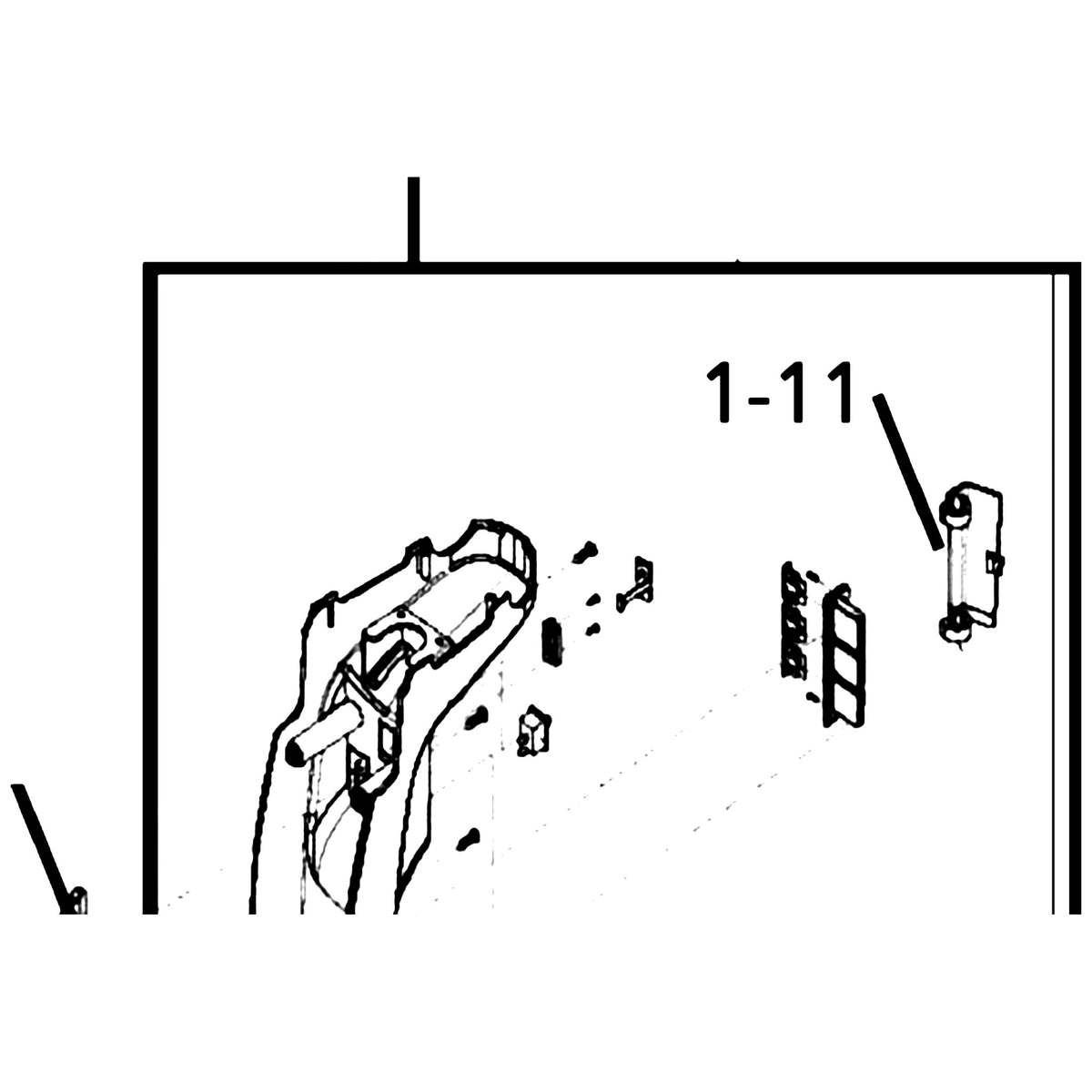 Golden Technologies MBE-BZ-FUSEDOOR Fuse Box Door parts diagram