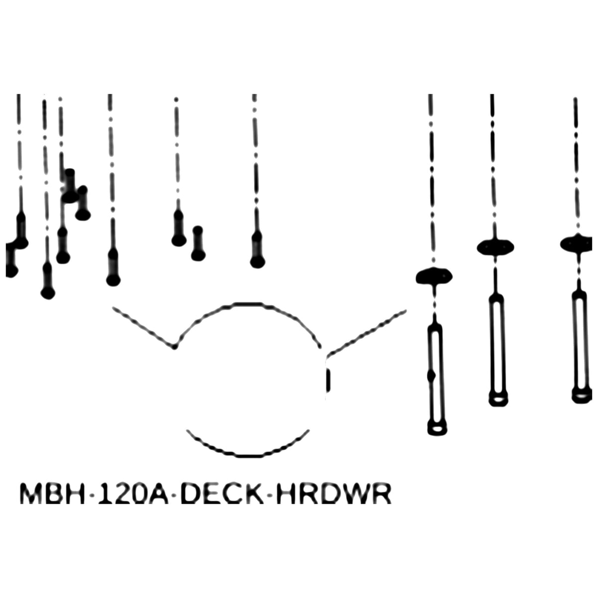 Golden Technologies MBH-120A-DECK-HRDWR Deck Hardware Kit parts diagram
