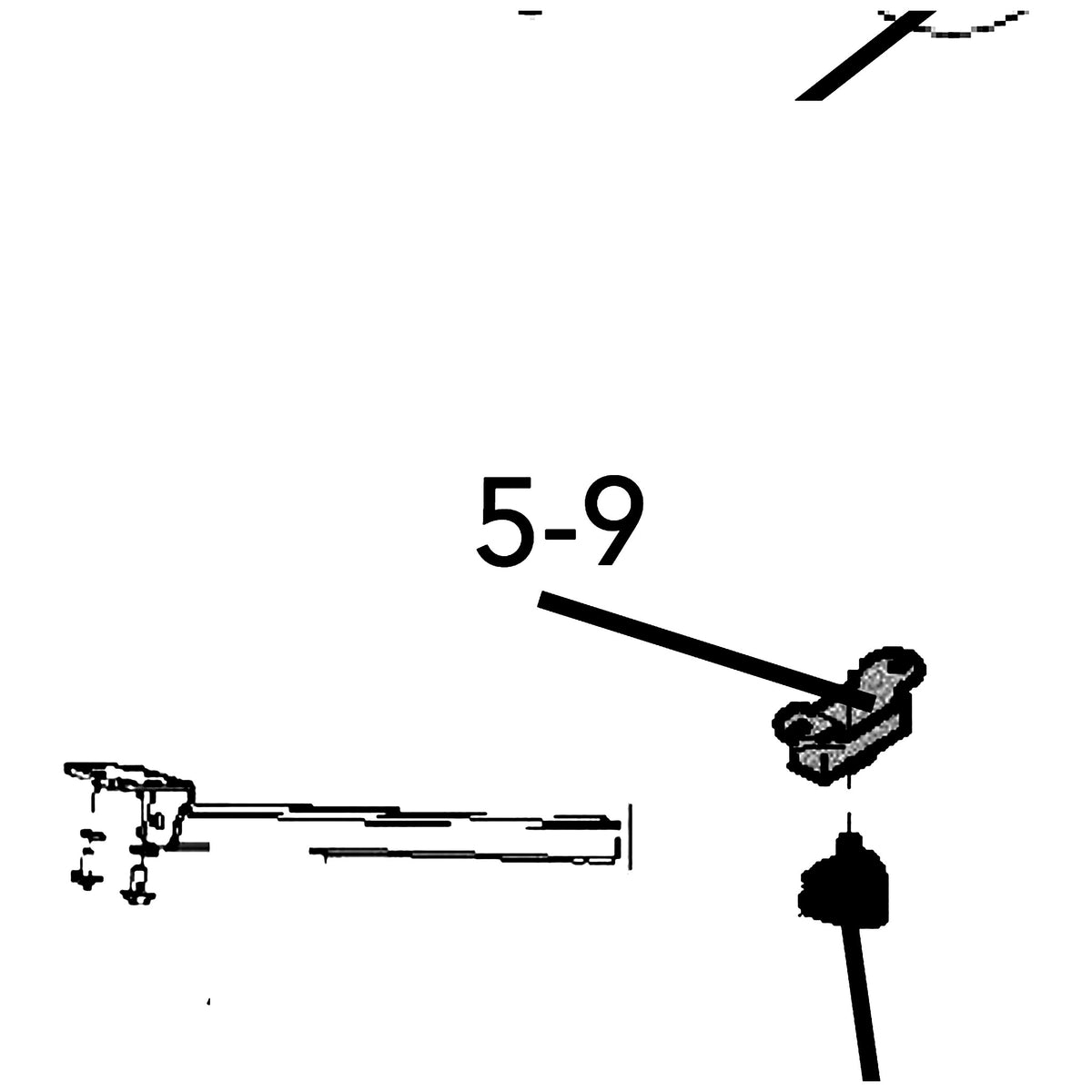 Golden Technologies MBH-164-JS-BRKT Joystick Bracket To Seat Arm parts diagram