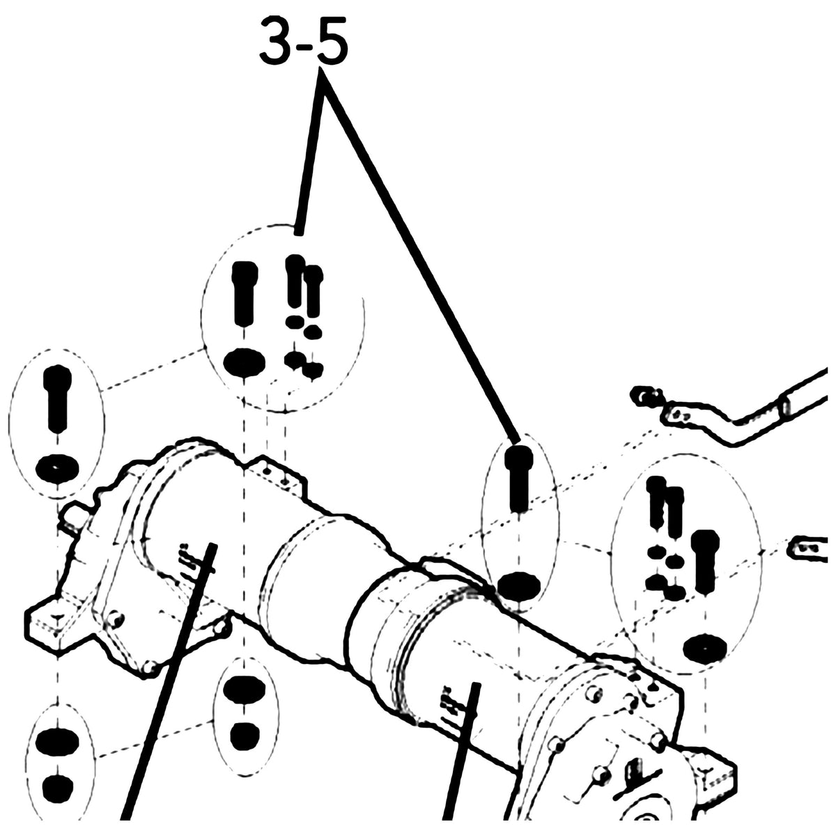Golden Technologies MBH-164-MMH Motor Mounting Hardware parts diagram